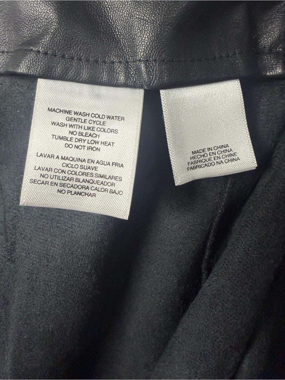 Rachel Rachel Roy Black Faux Leather Wrap Mini Skirt Belted Asym Zip NWT Size 10 - Picture 4 of 15